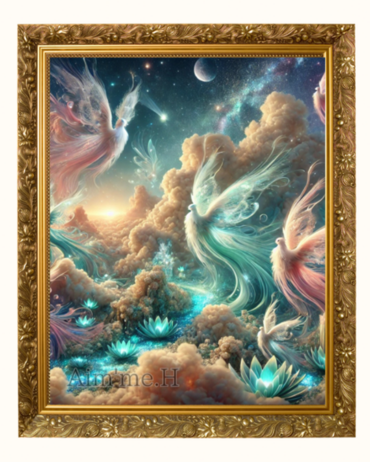 When We Plant Seeds of Light” – Dreamy Parent-Child Fantasy Art